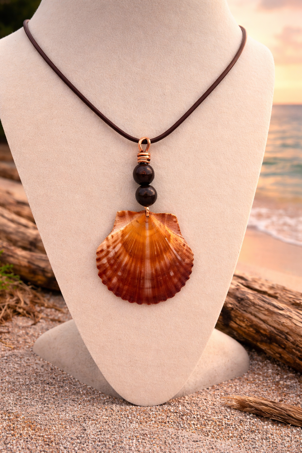 Golden Reef Scallop Necklace