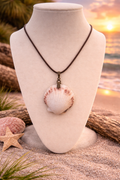 Pink Horizon Scallop Necklace