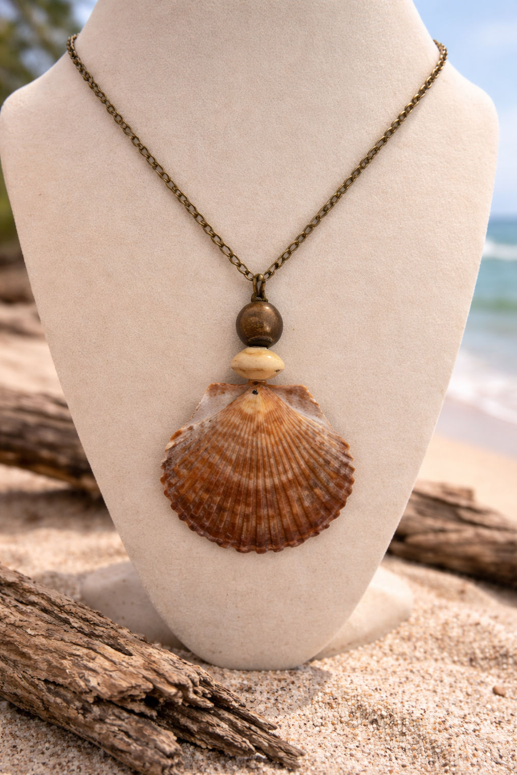 Rustic Tide Shell Necklace