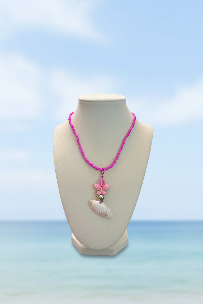 Butterfly Disco Shell Necklace