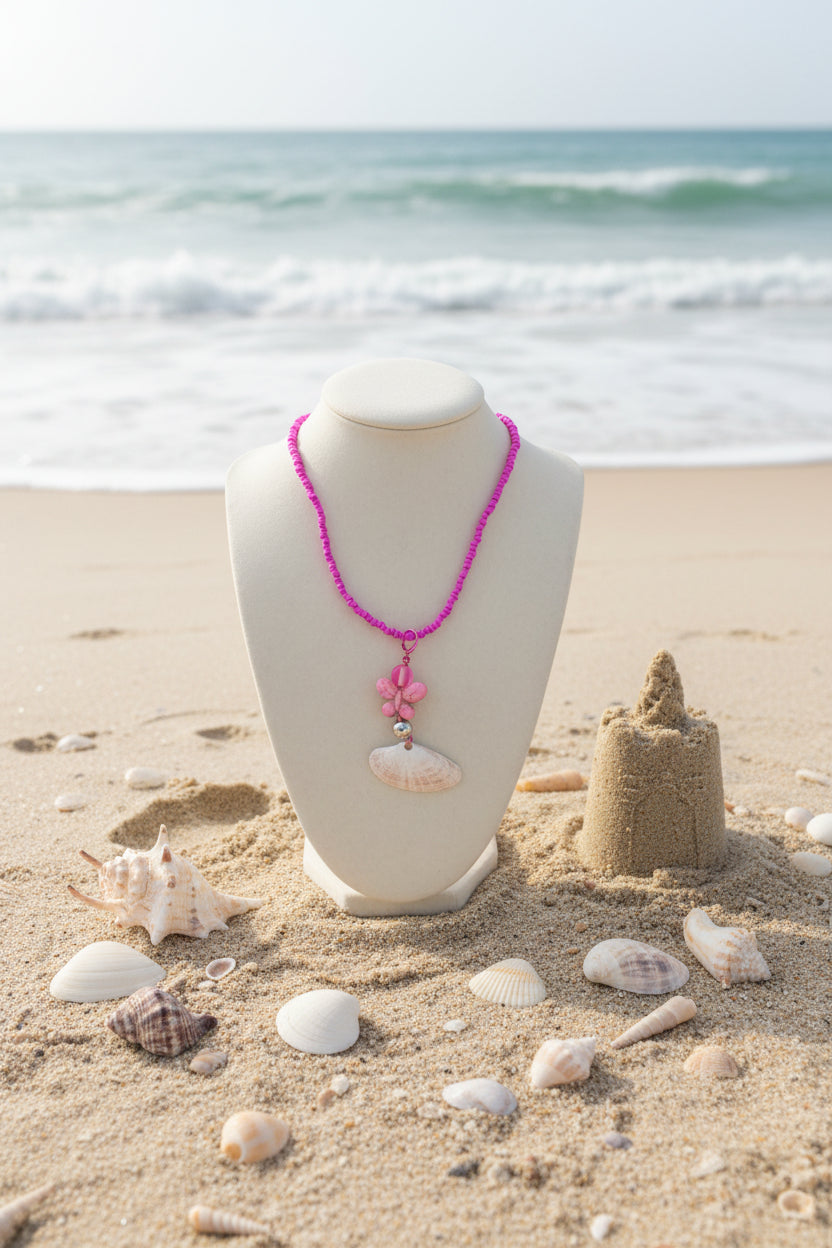 Butterfly Disco Shell Necklace