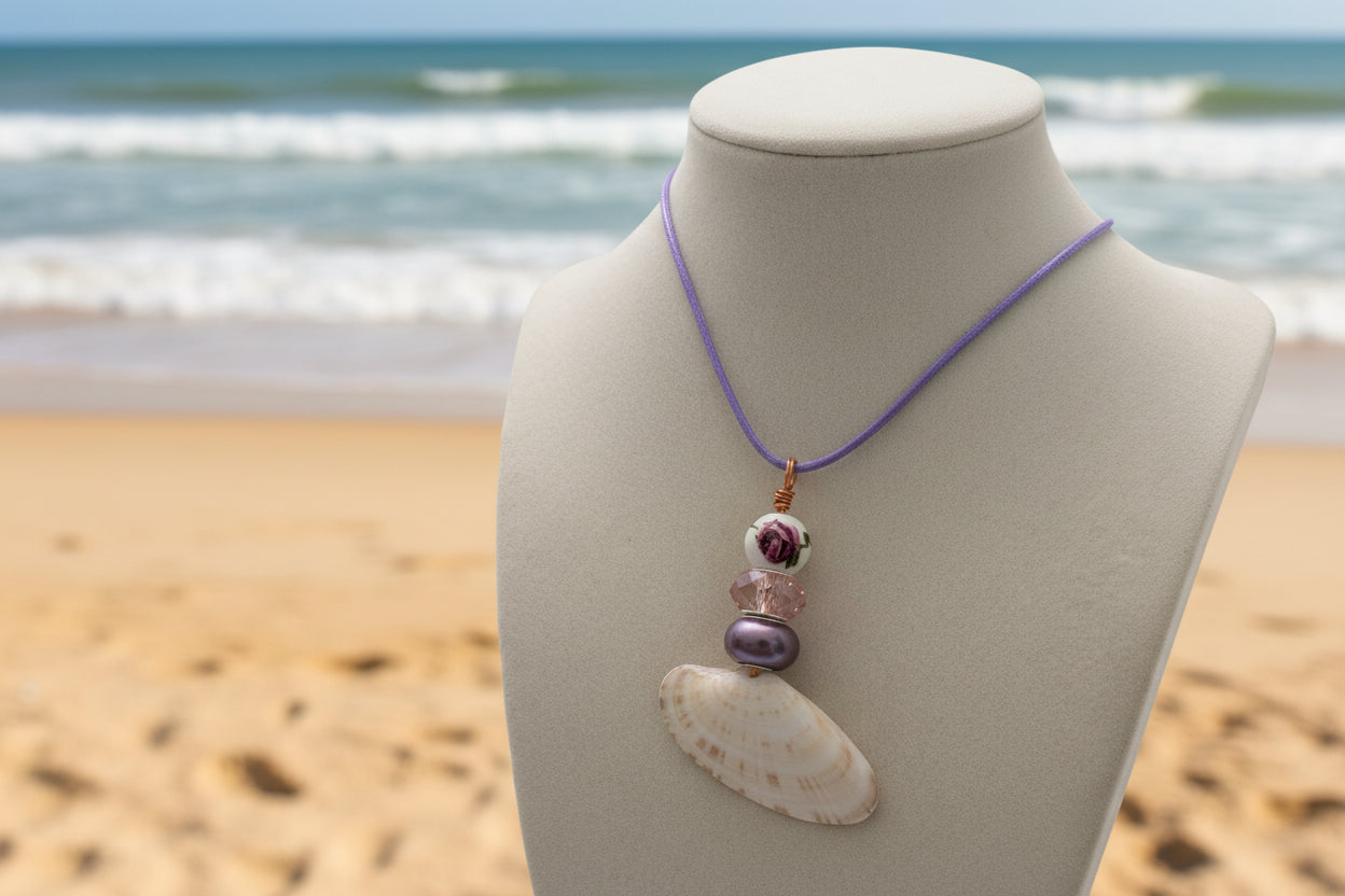 Violet Rose Crystal Tide Necklace