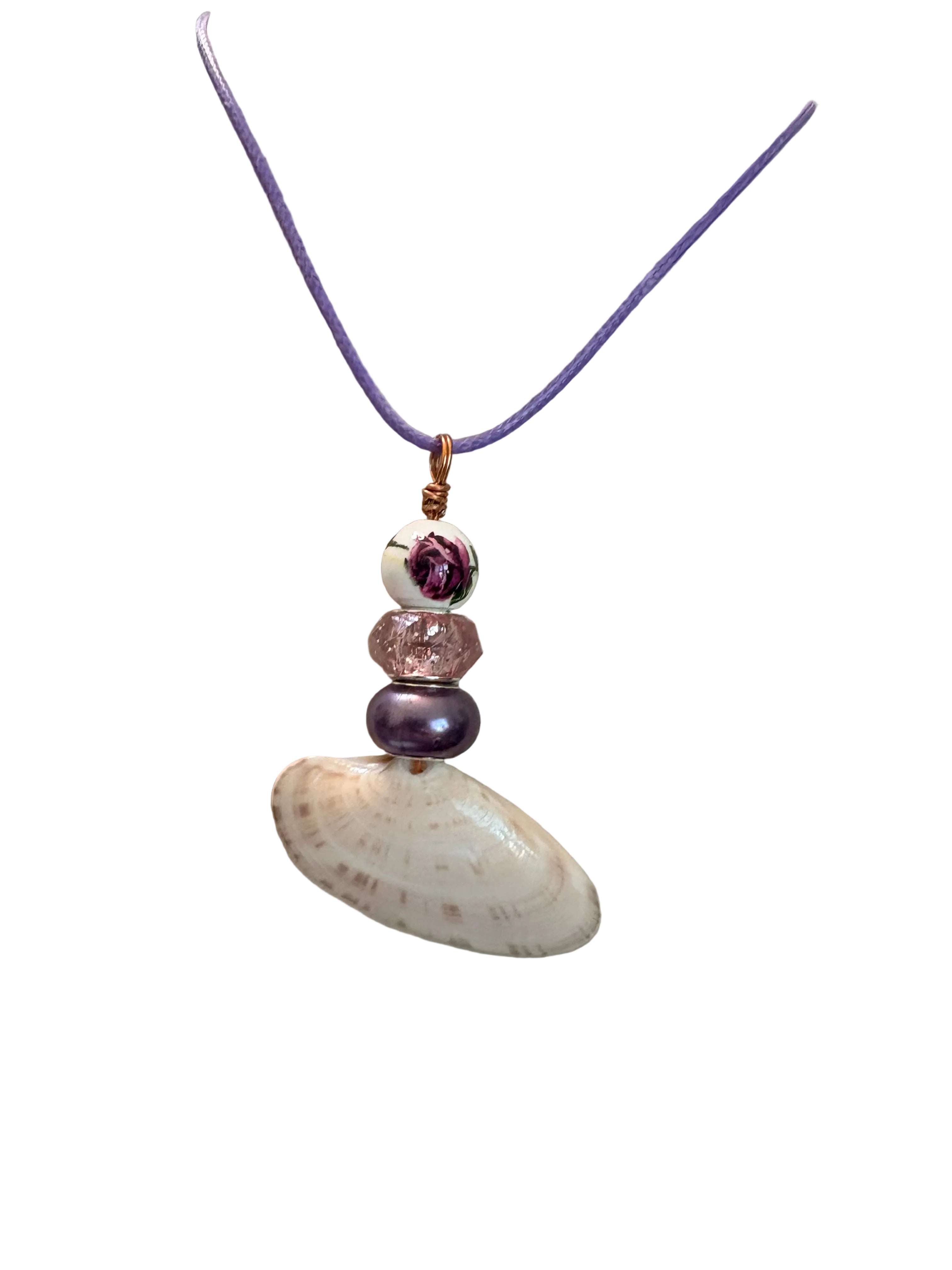 Violet Rose Crystal Tide Necklace