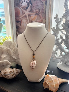 Spire Conch & Tiger Eye Bronze Necklace