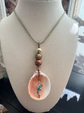 Olive Dream Dolphin Scallop Necklace