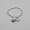 Silver Crab Charm Bracelet