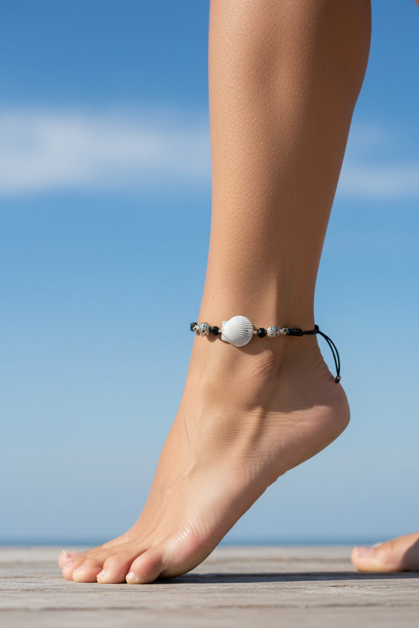 Grey Shore Shell Anklet
