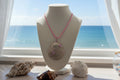 Sunlit Scallop shell necklace