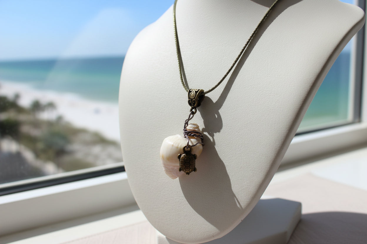 Bronze Turtle Shell Necklace