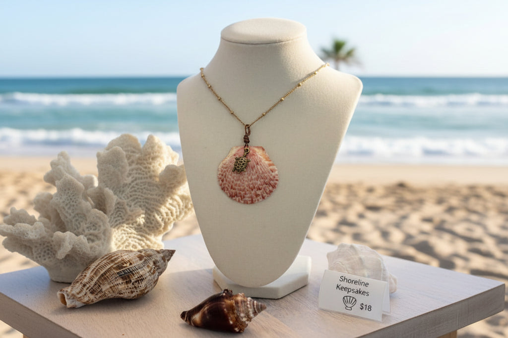 Ocean Map Shell Necklace