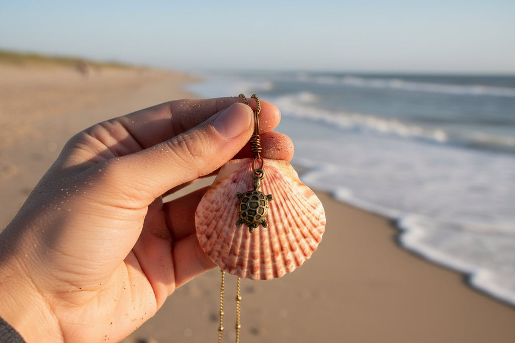 Ocean Map Shell Necklace
