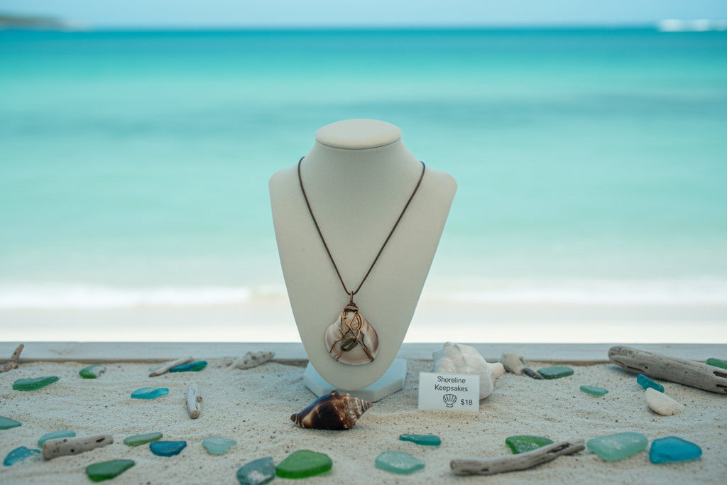 Ocean Earth Shell necklace