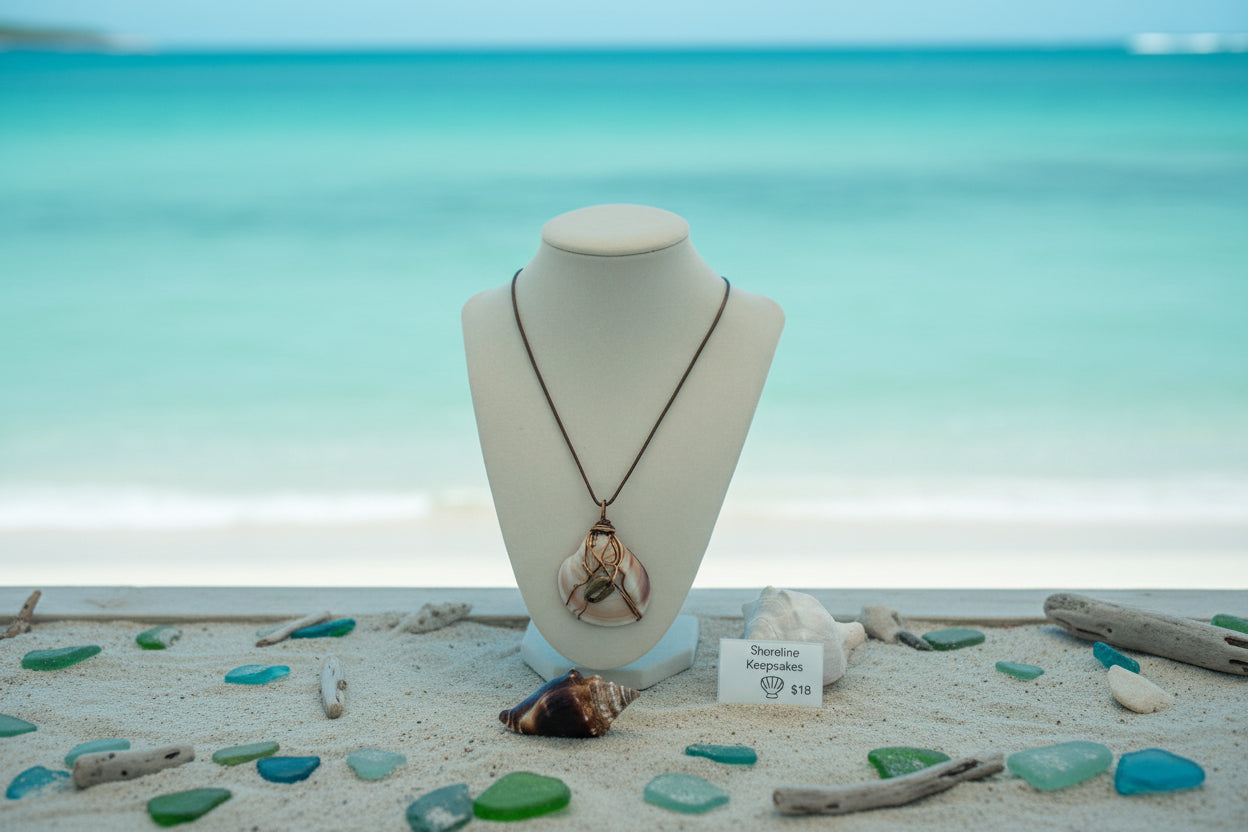 Ocean Earth Shell necklace