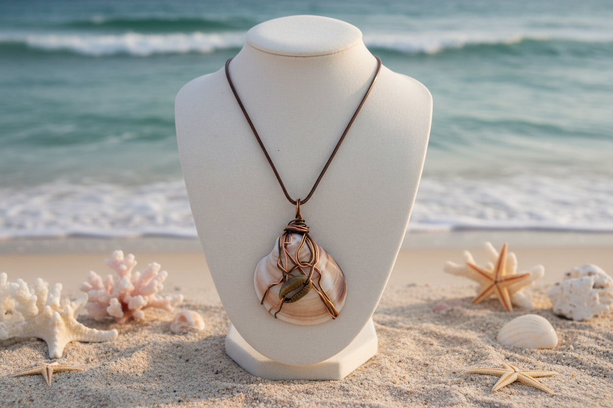 Ocean Earth Shell necklace
