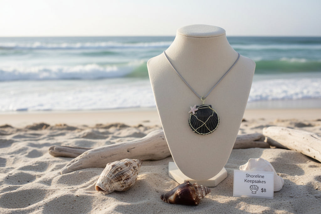Midnight Tide Shell Necklace
