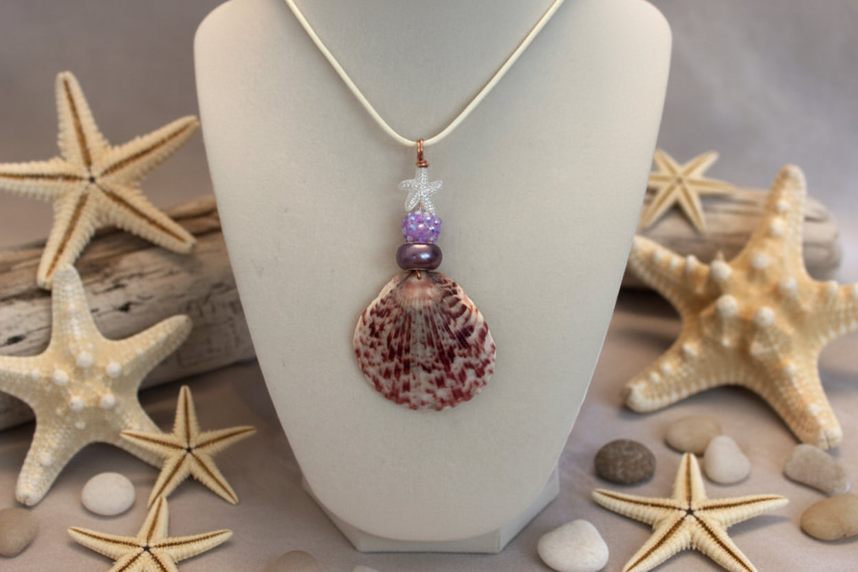 Ocean Earth Starfish Shell Necklace