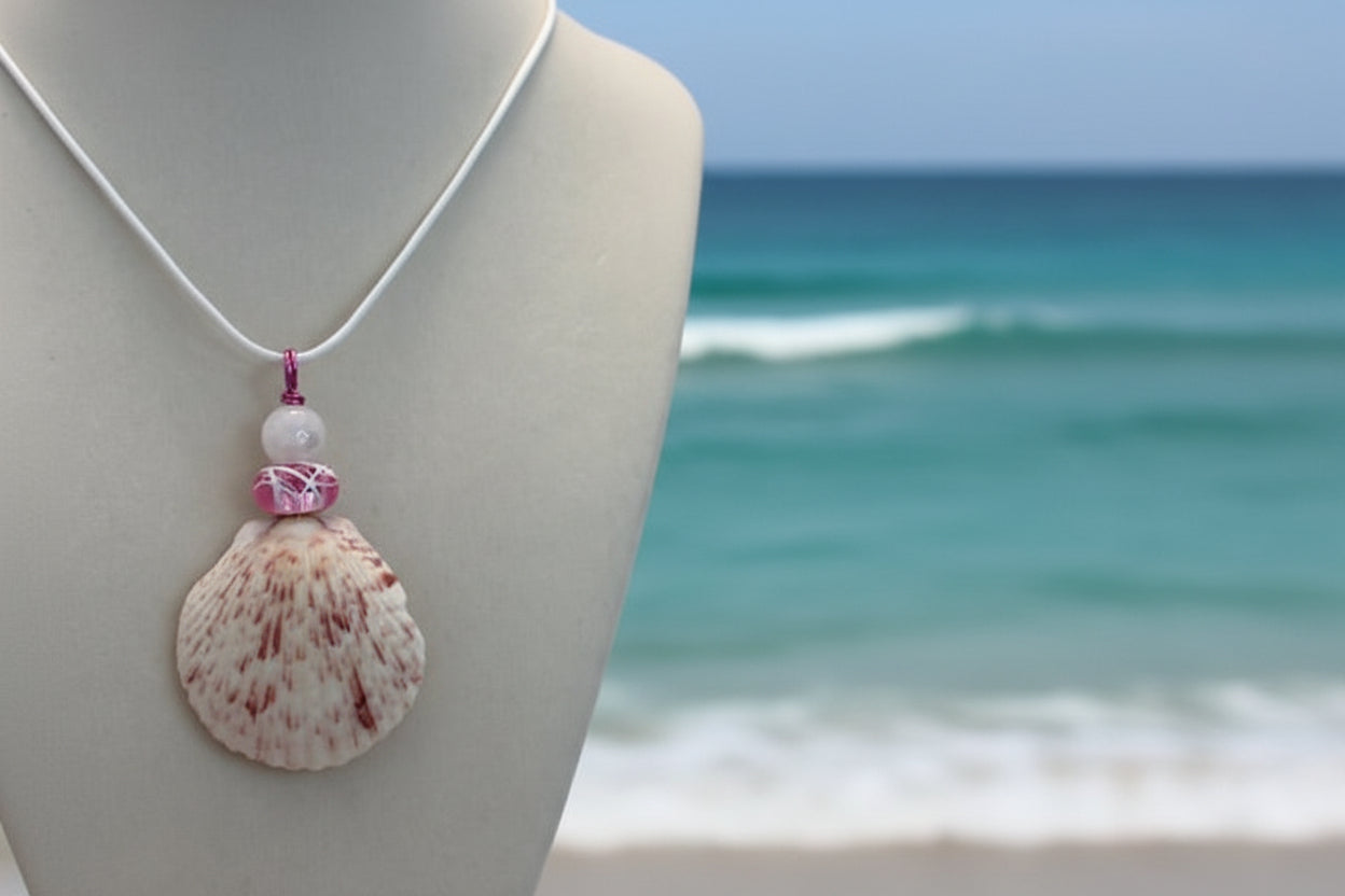 Rosy Shell Necklace