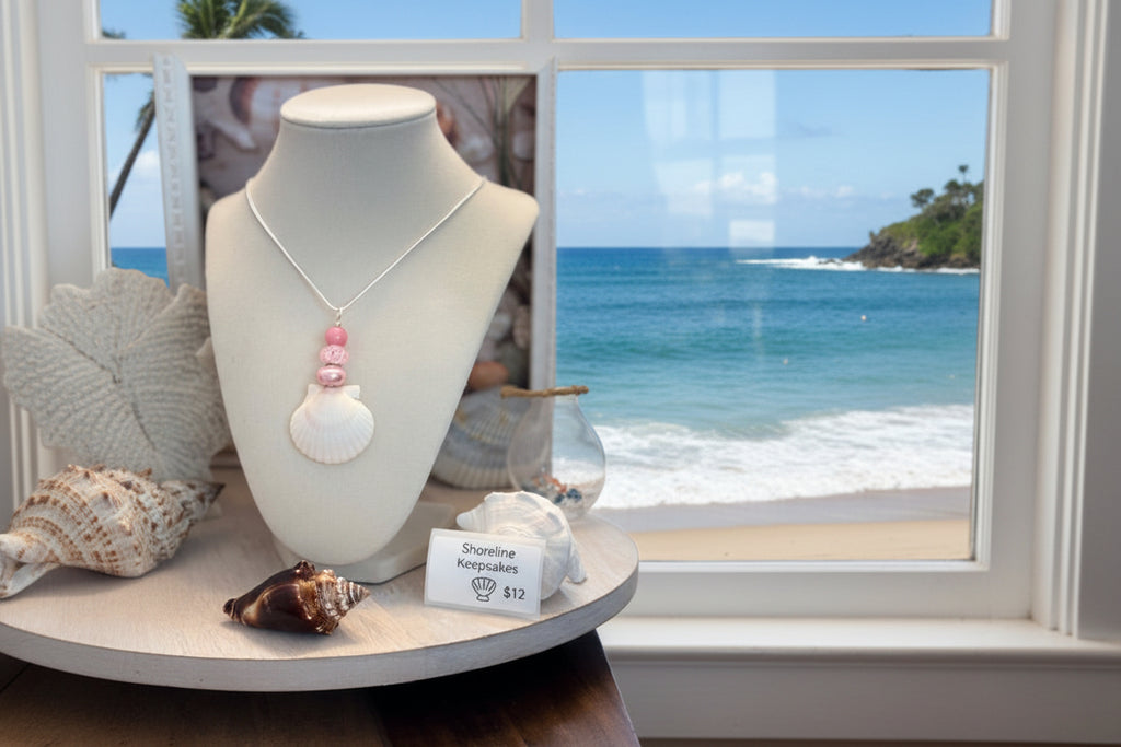 Pink Elegance Shell Necklace