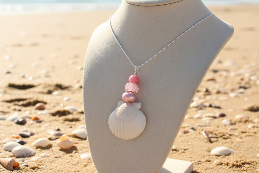 Pink Elegance Shell Necklace