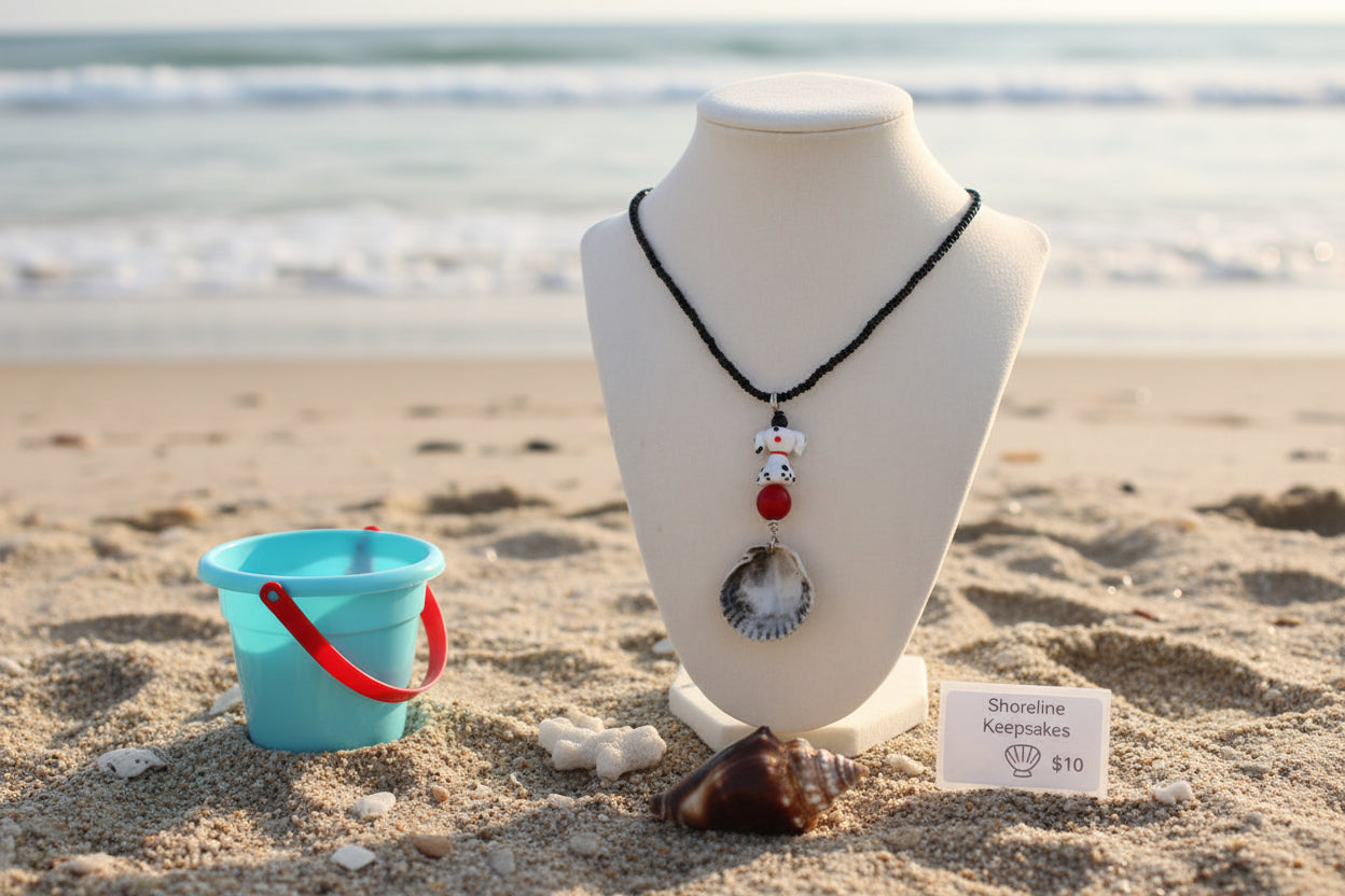 Kids Delight Dalmatian Shell Necklace