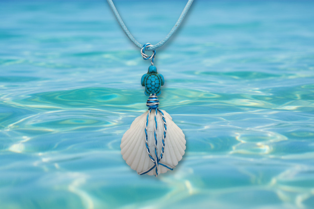 Turquoise Turtle Shell Pendant