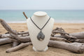 Silver Mist Shell Necklace