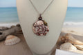 Copper Swirls Shell Necklace