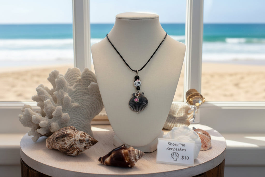 Playful Panda Shell Necklace -
