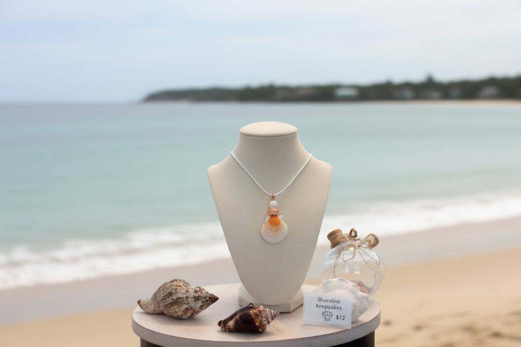 Citrus Sunrise Shell Necklace