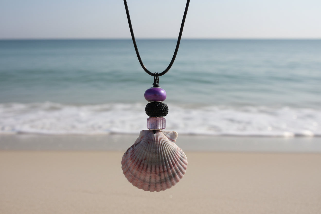 Lavender Dreams Shell Necklace