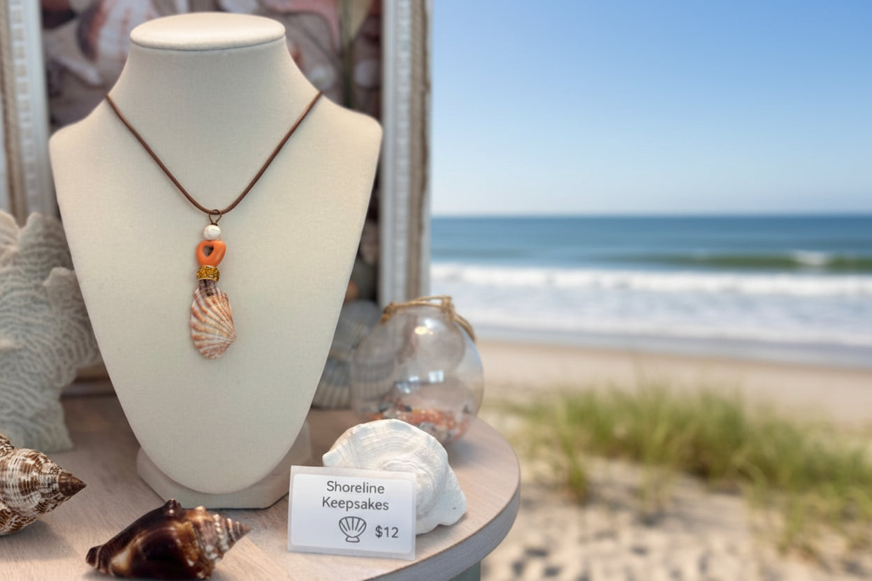 Golden Tide Heart Broad Ribbed Cardita Seashell