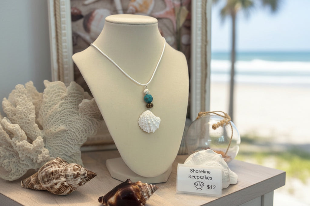 Turquoise Shore jewel box necklace