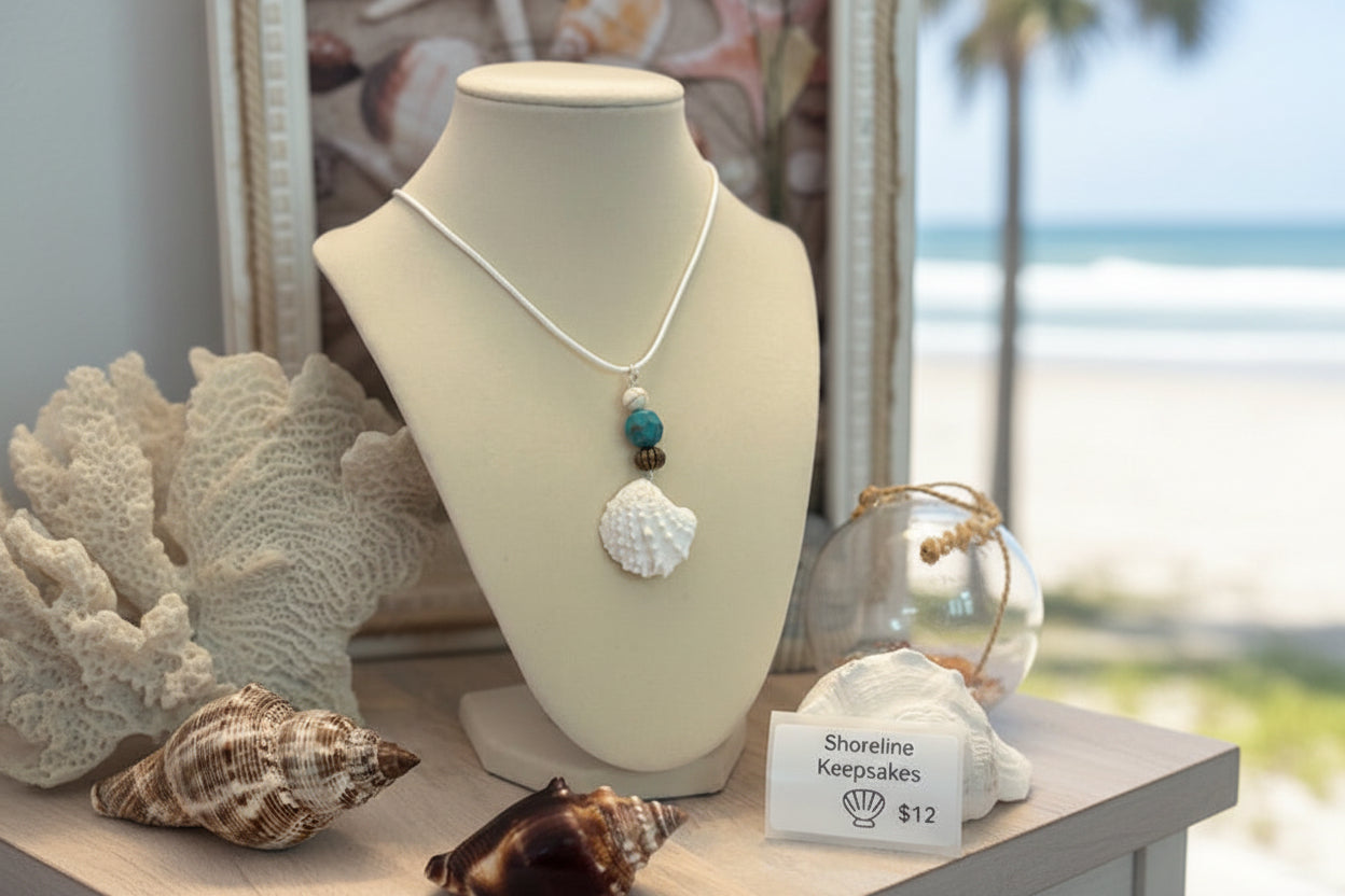 Turquoise Shore jewel box necklace