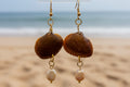 Golden Sunset Shell Earrings