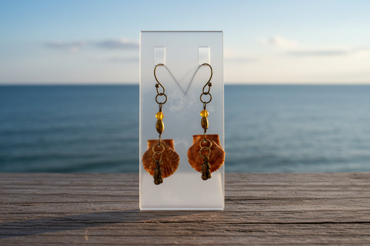 Maroon Tides Earrings