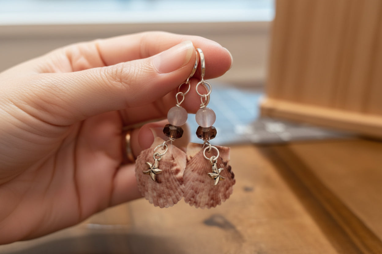 Blush Tide Starfish Earrings