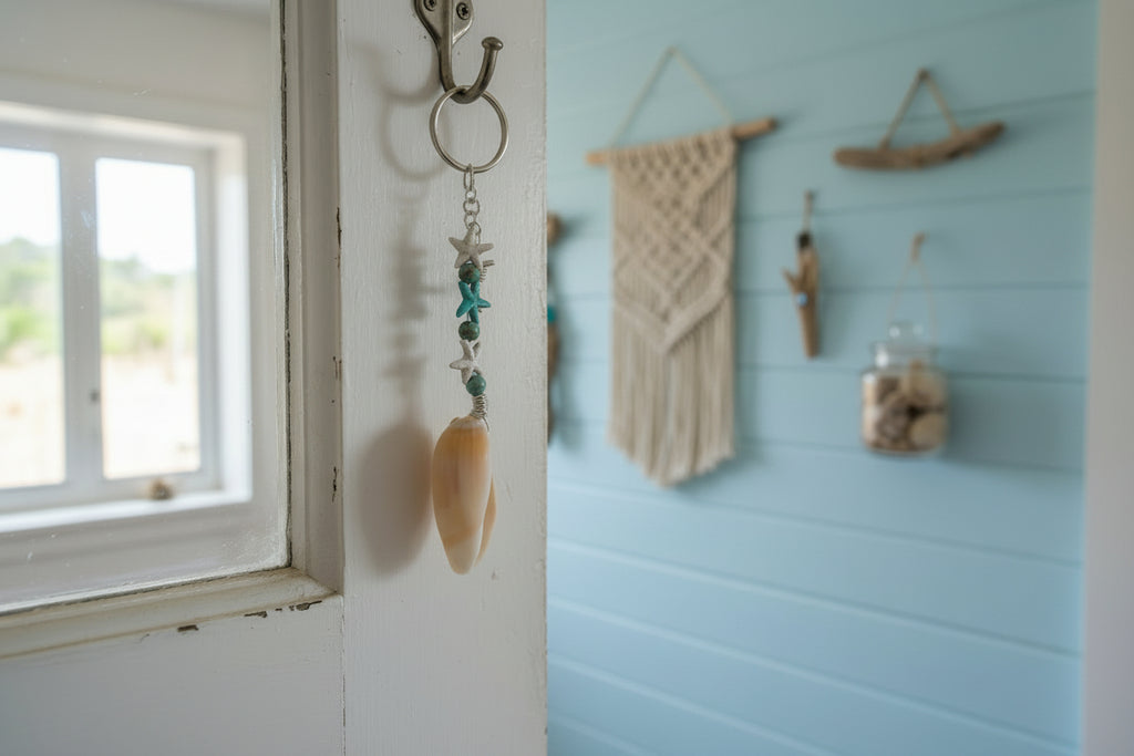 Ocean Star Shell Charm and keychain