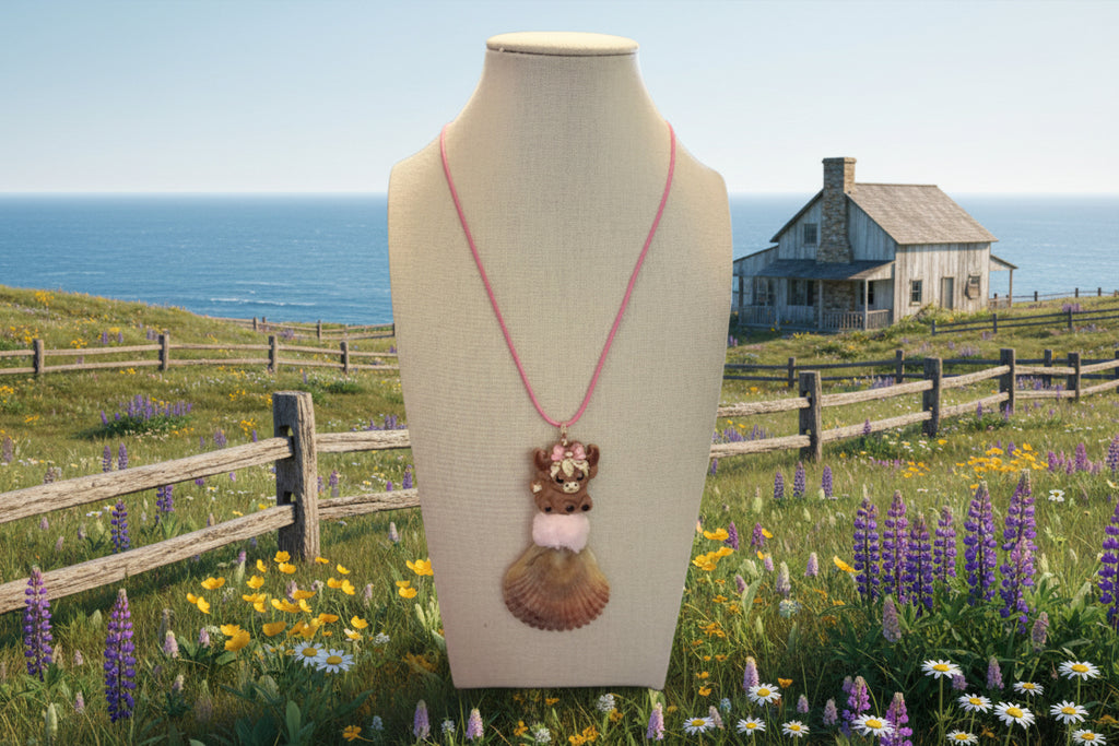 Cows Blessing - Scallop Shell Necklace
