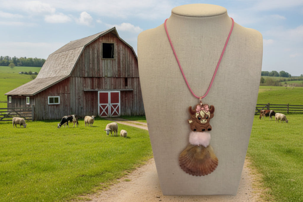 Cows Blessing - Scallop Shell Necklace