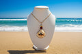 Golden Tide Scallop Shell Necklace
