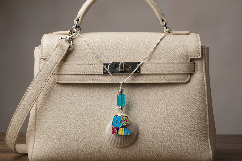 Be Kind - Autism Awareness Shell Necklace - 925 silver chain