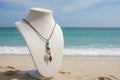 Wisdom of the Sea - Turquoise, Ceramic & Silver Turtle Necklace