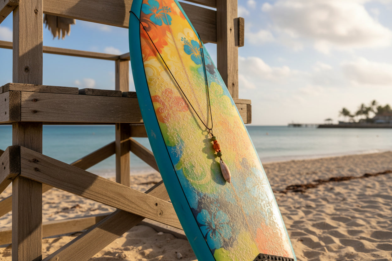 Seashell Olive Turtle Necklace