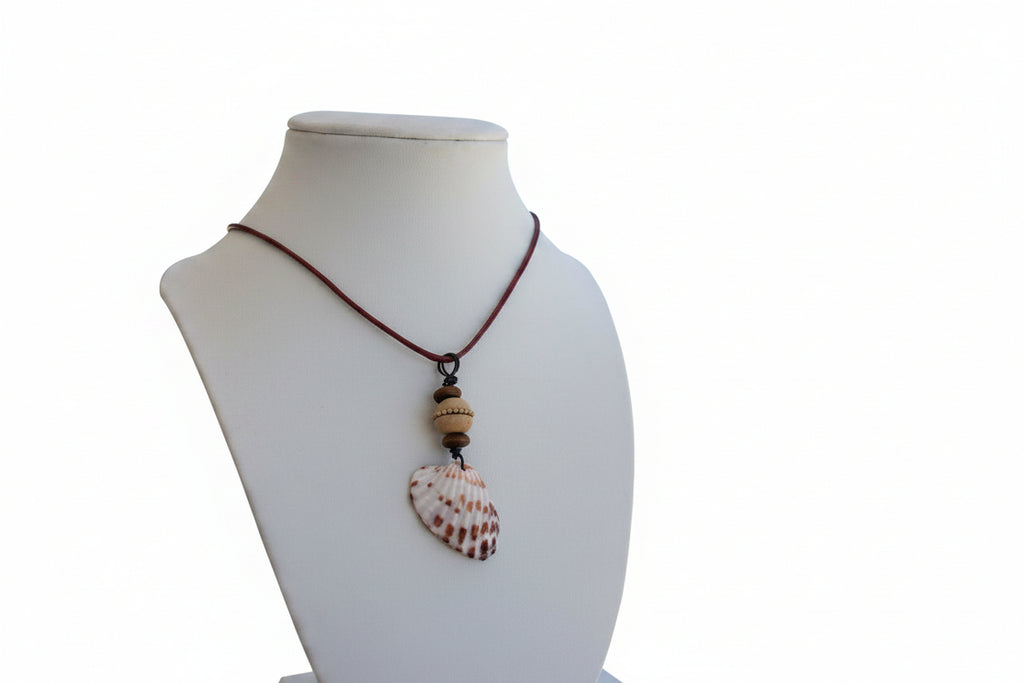 Charmy Cardita Shell & Bronze Bead Necklace