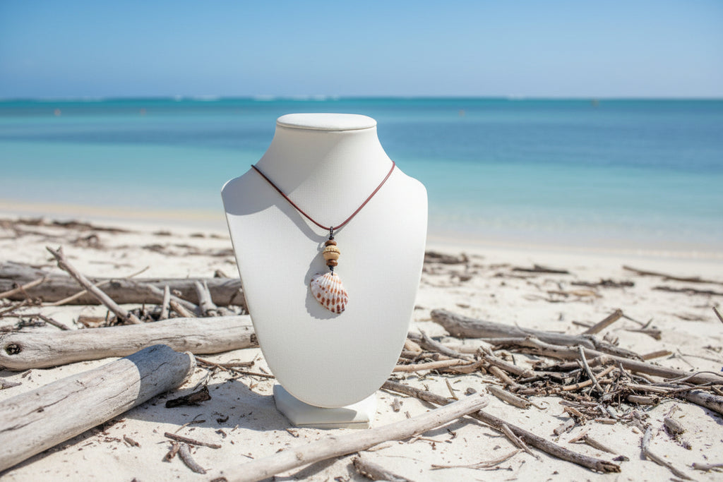 Charmy Cardita Shell & Bronze Bead Necklace