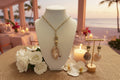 Oyster Shell Gold Chain Jewelry Set