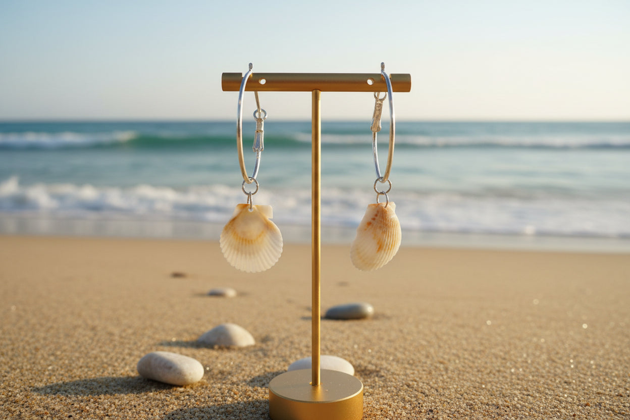 Scallop Shores Shell Jewelry Set