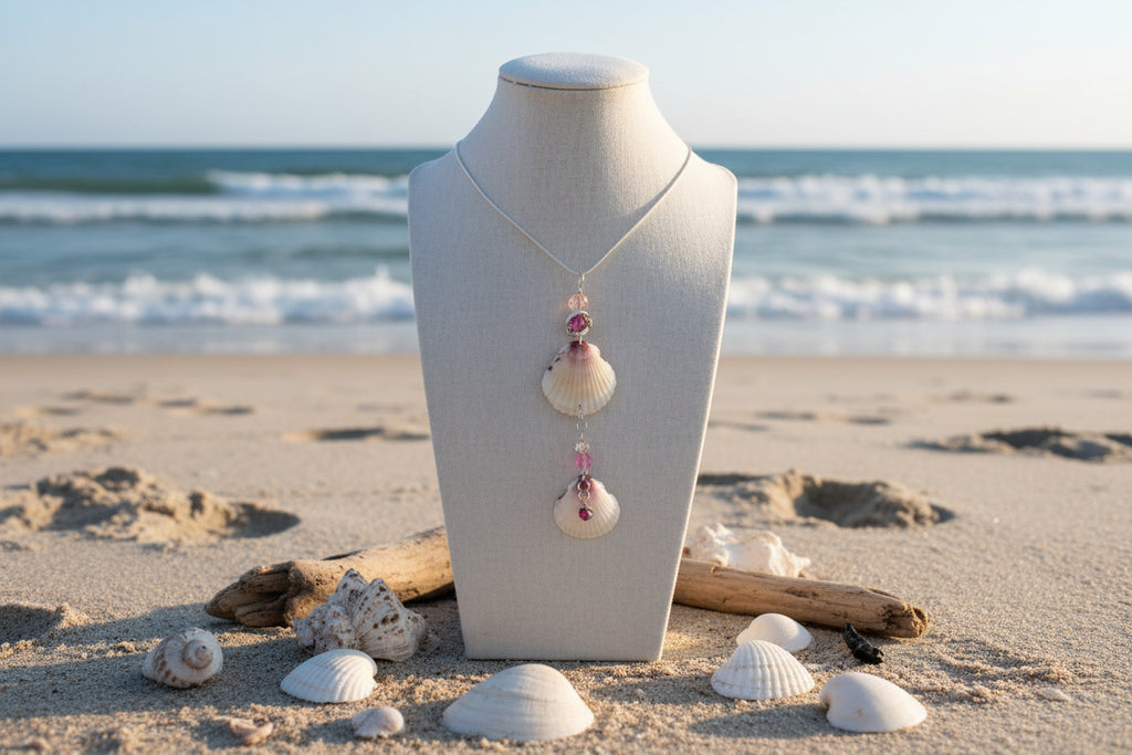 Twin Cascade Shell Necklace