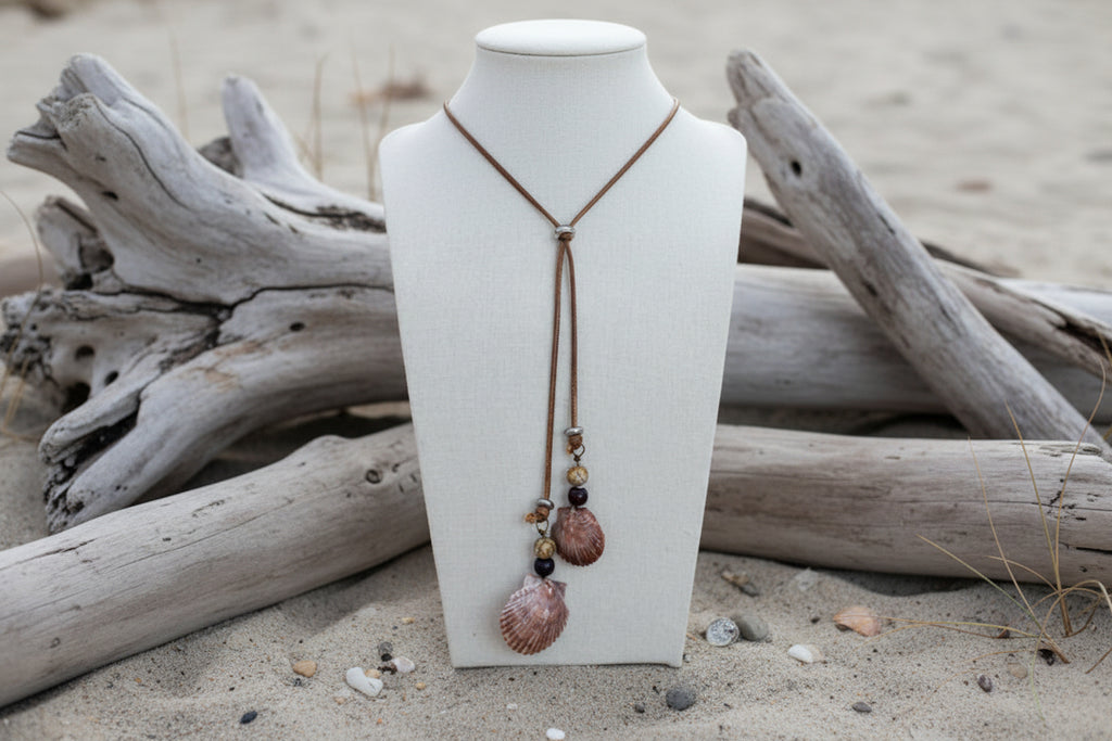 Coastal Lariat Shell Necklace