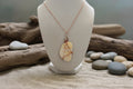Copper Embrace Smooth Shell Necklace – Handmade Coastal Beach Jewelry